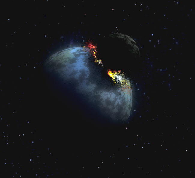 Ancient Crashes Blasted Precious Metals Into Earth, Moon and Mars